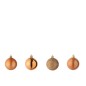 Boite de 40 boules de Noël en plastique orange D.5 cm Boite de 40 boules de Noël en plastique orange D.5 cm