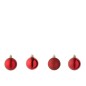 Boite de 40 boules de Noël en plastique rouge D.5 cm Boite de 40 boules de Noël en plastique rouge D.5 cm
