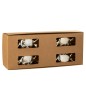 Caja de 8 luces de Navidad de plástico dorado D.6 cm Caja de 8 luces de Navidad de plástico dorado D.6 cm