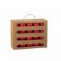 Caja de 40 adornos navideños de plástico rojo D.5 cm Caja de 40 adornos navideños de plástico rojo D.5 cm