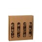 Boite de 16 boules de Noël en plastique marron D.6 cm Boite de 16 boules de Noël en plastique marron D.6 cm