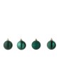 Boite de 40 boules de Noël en plastique vert D.5 cm Boite de 40 boules de Noël en plastique vert D.5 cm