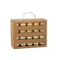Caja de 40 adornos navideños de plástico dorado D.5 cm Caja de 40 adornos navideños de plástico dorado D.5 cm