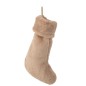 Calza da appendere beige in poliestere 28x5x50 cm Calza da appendere beige in poliestere 28x5x50 cm