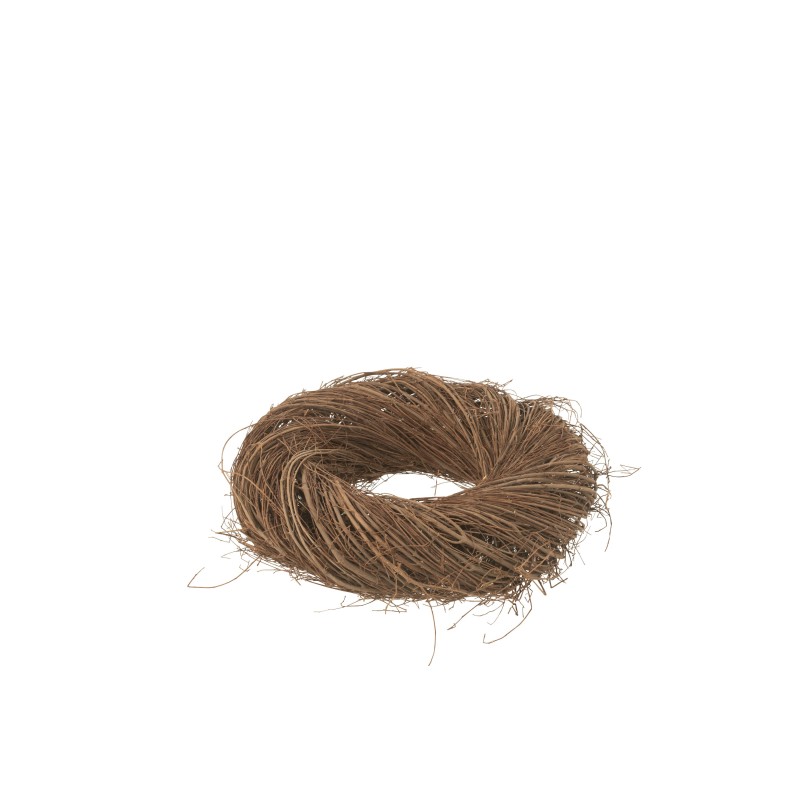 Couronne de brindille de saule en bois marron D.40 cm Couronne de brindille de saule en bois marron D.40 cm