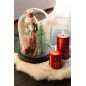 Campana ornamentale di Natale con base in vetro nero 23x23x29 cm Campana ornamentale di Natale con base in vetro nero 23x23x29 cm