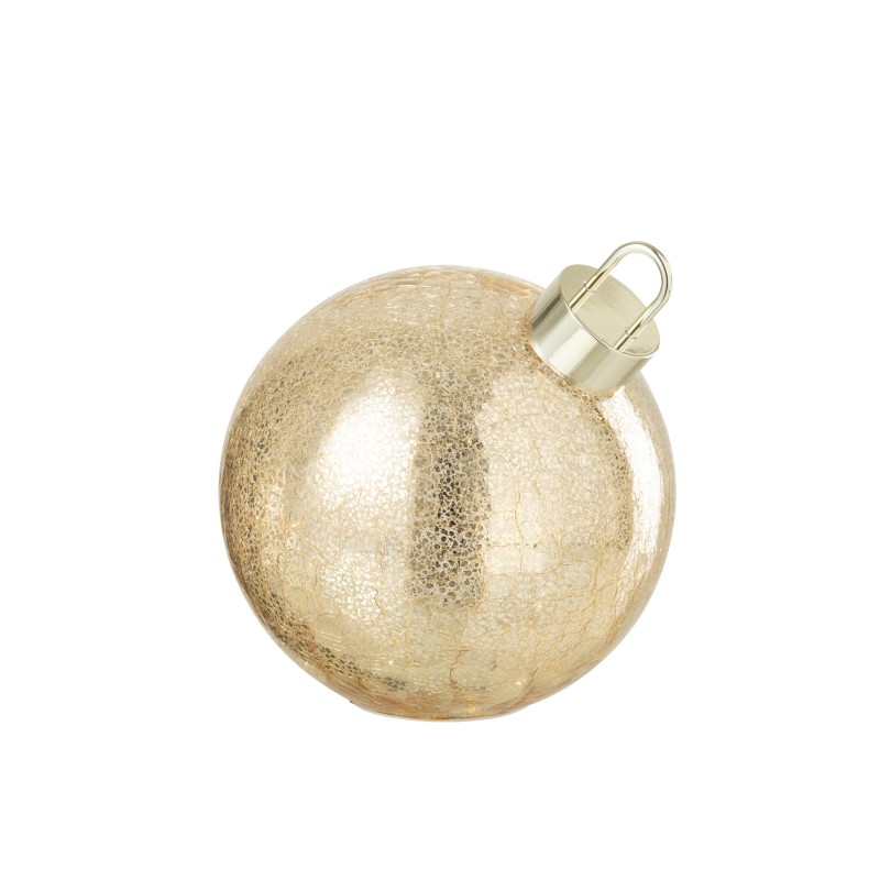 Adorno navideño LED de cristal dorado D.20 cm Adorno navideño LED de cristal dorado D.20 cm