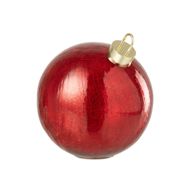 Boule de Noël led en verre rouge D.25 cm Boule de Noël led en verre rouge D.25 cm