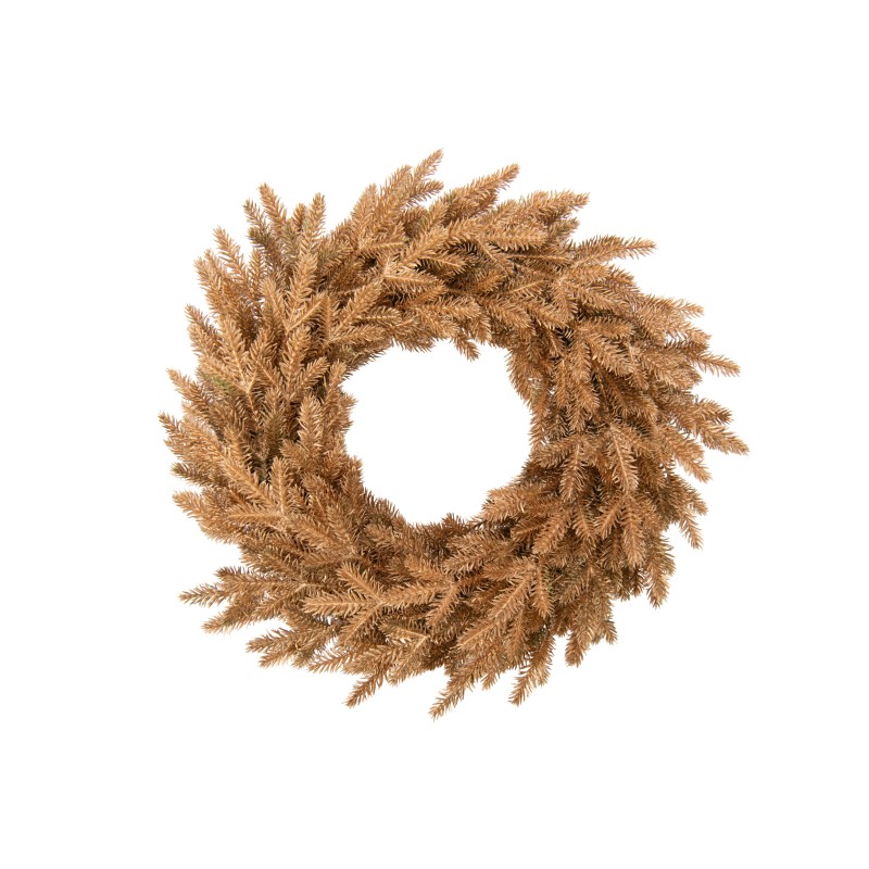 Ghirlanda di abete in plastica dorata D.50 cm