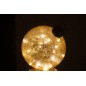 Boule de Noël led en verre doré D.20 cm
