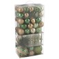Boite de 80 décorations de Noël en plastique vert 30x18x58 cm Boite de 80 décorations de Noël en plastique vert 30x18x58 cm