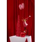 Boule de Noël led en verre rouge D.15 cm Boule de Noël led en verre rouge D.15 cm