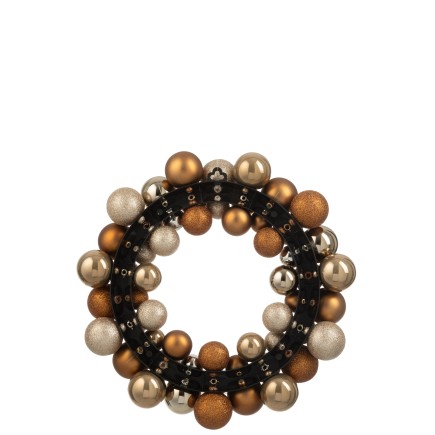 Corona de plástico marrón D.35 cm