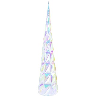 Arbre à led en plastique irisé 40x40x178 cm