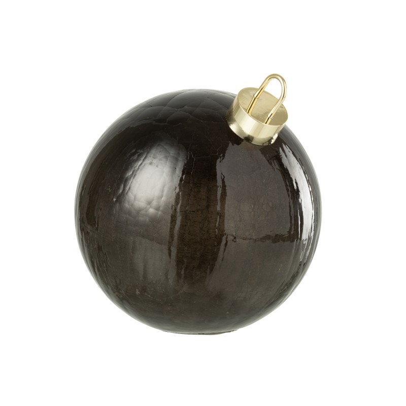 Adorno navideño LED de cristal negro D.25 cm Adorno navideño LED de cristal negro D.25 cm