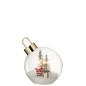 Adorno navideño decorativo de cristal blanco 15x15x18 cm Adorno navideño decorativo de cristal blanco 15x15x18 cm