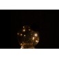 Boule de Noël led en verre noir D.15 cm