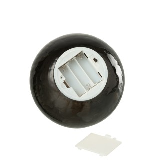 Adorno navideño LED de cristal negro D.25 cm