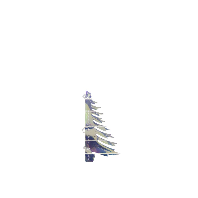 Albero sospeso in plastica iridescente 19x19x20 cm Albero sospeso in plastica iridescente 19x19x20 cm