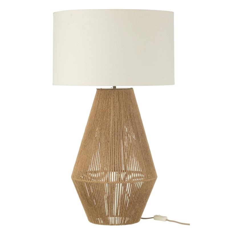 Lampada in carta marrone e metallo 45x45x78 cm Lampada in carta marrone e metallo 45x45x78 cm