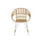 Chaise d'exterieur en métal naturel 64x62x79 cm