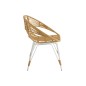 Chaise d'exterieur en métal naturel 64x62x79 cm