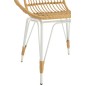 Chaise d'exterieur en métal naturel 64x62x79 cm