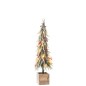 Albero di Natale in plastica verde e rossa 18x18x75 cm Albero di Natale in plastica verde e rossa 18x18x75 cm