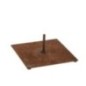 Pied pour pic en métal marron 30x30x12 cm Pied pour pic en métal marron 30x30x12 cm