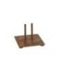 Base a doppia punta in metallo marrone 15x15x12 cm Base a doppia punta in metallo marrone 15x15x12 cm