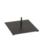 Pie de metal negro 30x30x13 cm