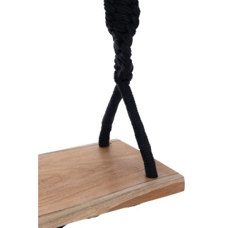 Balanço em tecido preto 50,5 x 20 x 220 cm