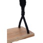 Balanço em tecido preto 50,5 x 20 x 220 cm