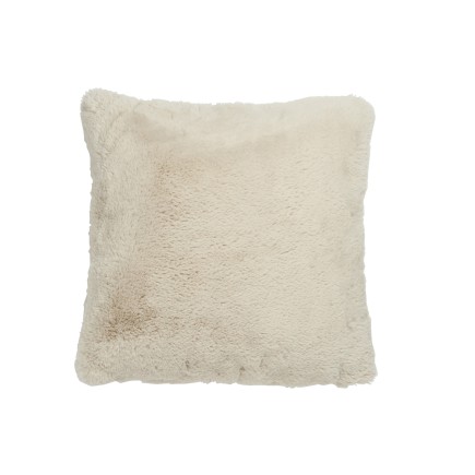 Coussin carré en polyester gris clair 45x45cm