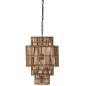 Lampe suspendue sur 4 étages en bambou naturel L37xl37xH142cm Lampe suspendue sur 4 étages en bambou naturel L37xl37xH142cm