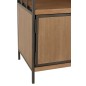 Estantería de madera y metal con varios compartimentos L90 * A40 * H120cm.