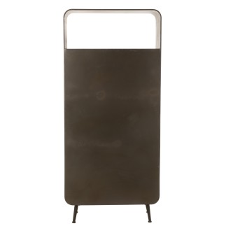 Armadio alto a 3 cassetti in metallo naturale 80x35x180 cm