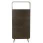 Armario alto de 3 cajones de metal natural 80x35x180 cm