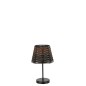 Candeeiro de mesa em metal castanho 20x20x31 cm