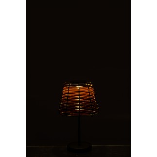 Candeeiro de mesa em metal castanho 20x20x31 cm