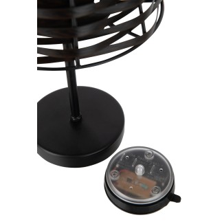 Candeeiro de mesa em metal castanho 20x20x31 cm
