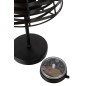Candeeiro de mesa em metal castanho 20x20x31 cm