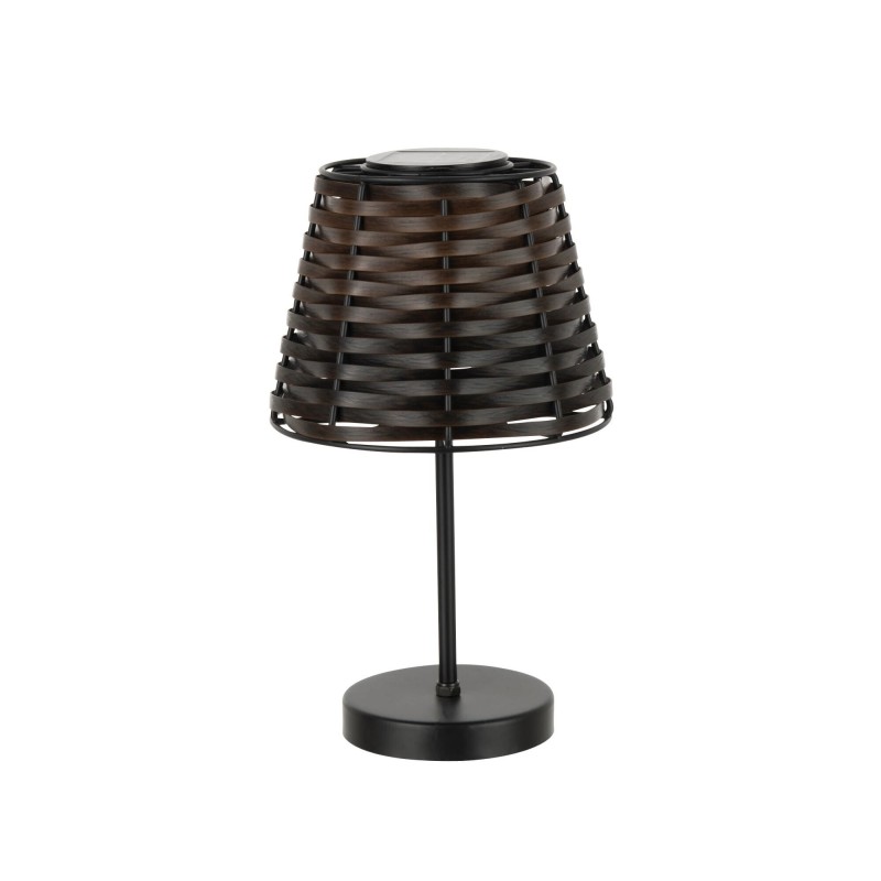 Candeeiro de mesa em metal castanho 20x20x31 cm
