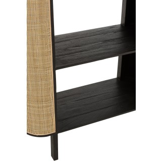 Scaffale gamma Milo in legno nero 100x40x190 cm