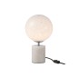 Lámpara de bola de vidrio blanco para colocar de 17x17x32 cm