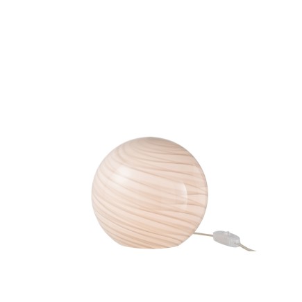 Lámpara de bola de vidrio gris para colocar de 20x20x18 cm