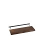 Tablero de pared de madera marrón de 70x28x4.5 cm