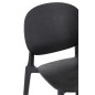 Silla de plástico negro 53x40x82 cm Silla de plástico negro 53x40x82 cm