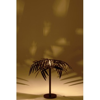 Lampada da tavolo in metallo nero 60x60x73 cm
