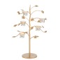 Candelabro da tavolo a 5 candele in metallo dorato 36x16x54cm